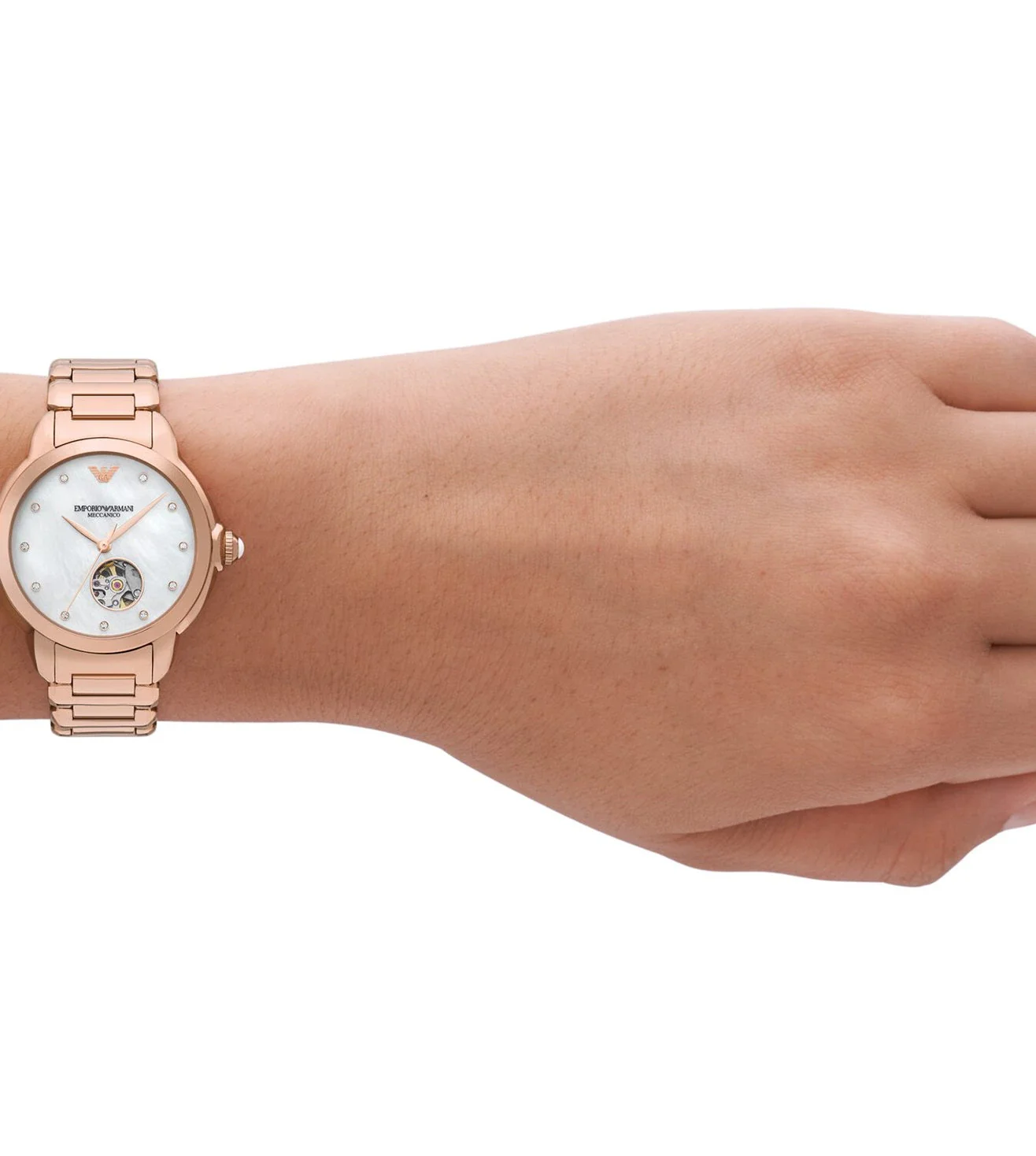 AR60072 Emporio Armani | Mother of Pearl Dial Automatic Watch (Women) - Image 5