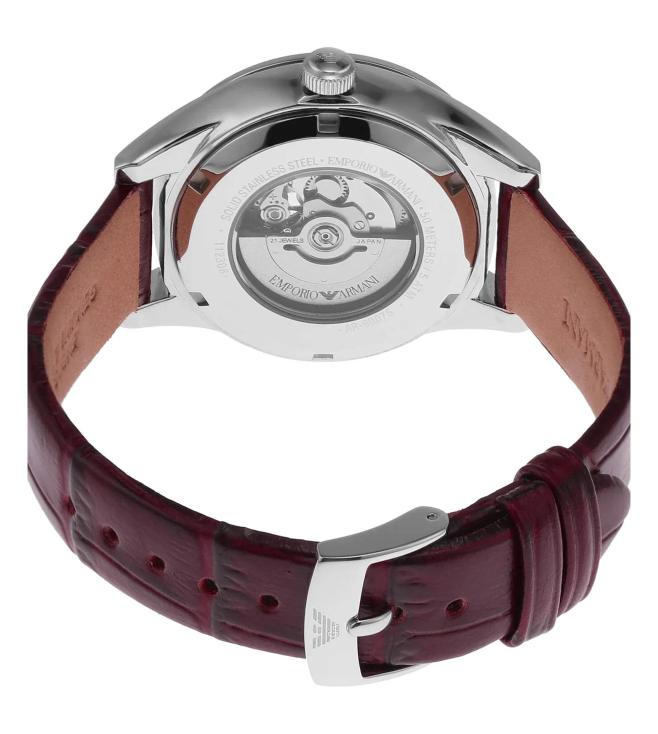 AR60075 EMPORIO ARMANI | Leo Automatic White Dial Watch (Women) - Image 2