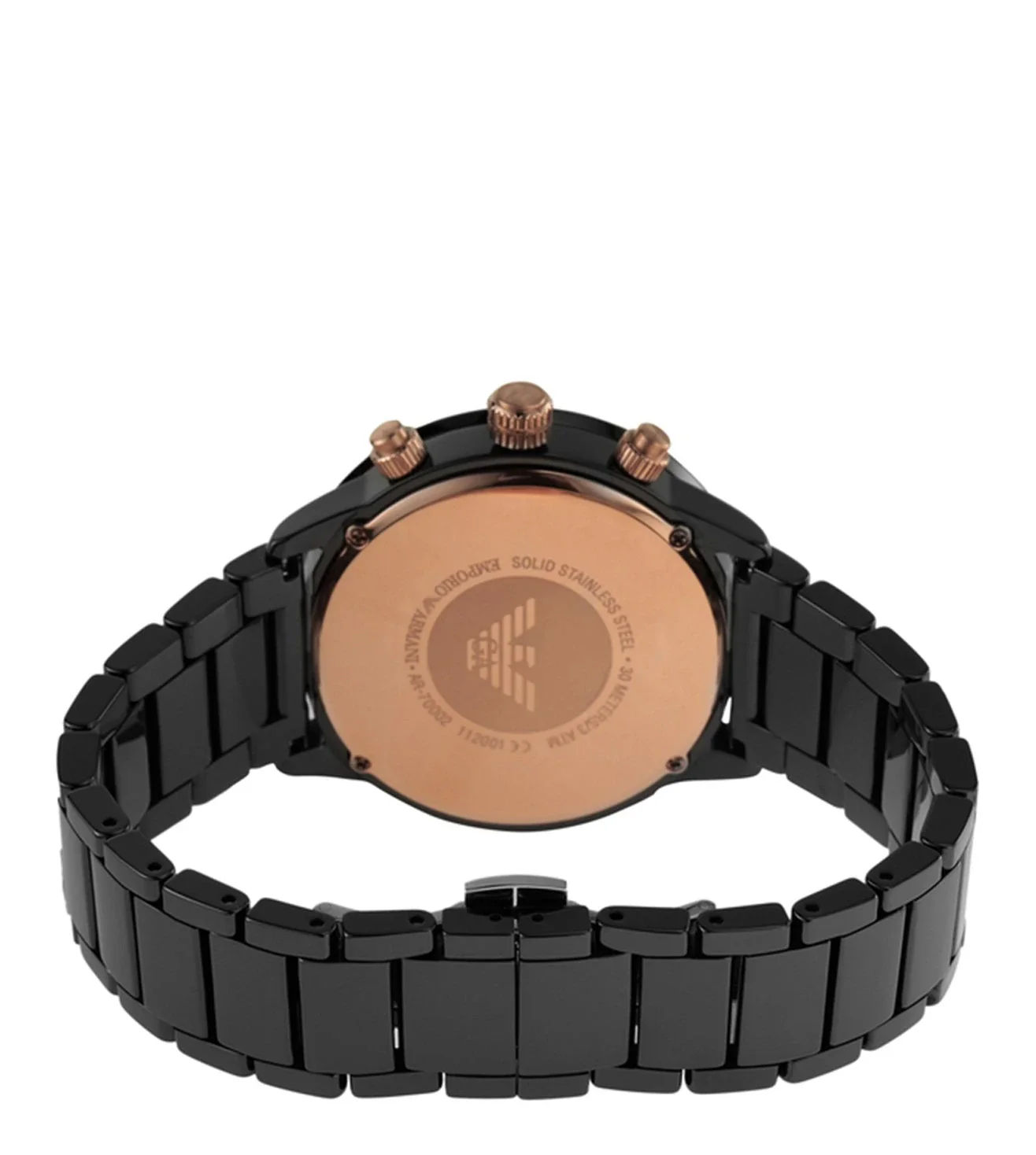 AR70002 EMPORIO ARMANI | Mario Black Dial 43mm Watch (Men) - Image 3