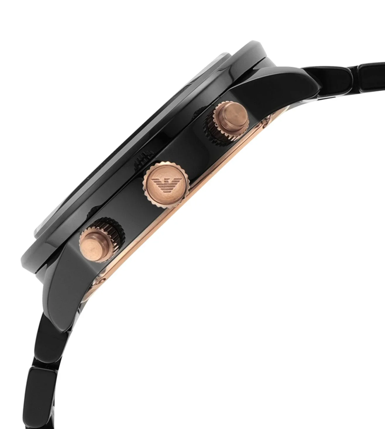 AR70002 EMPORIO ARMANI | Mario Black Dial 43mm Watch (Men) - Image 4