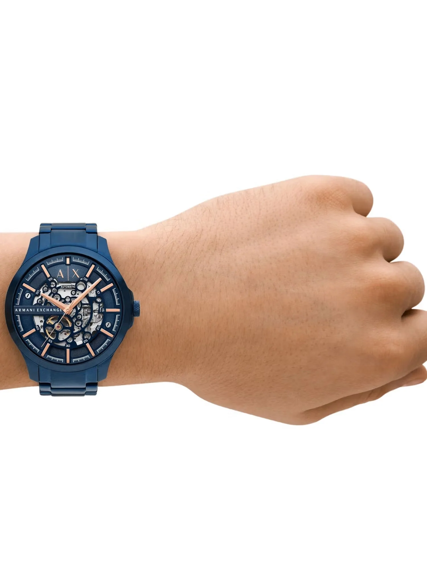 Armani Exchange Hampton Blue Dial Automatic Men's Watch AX2457 - Image 3