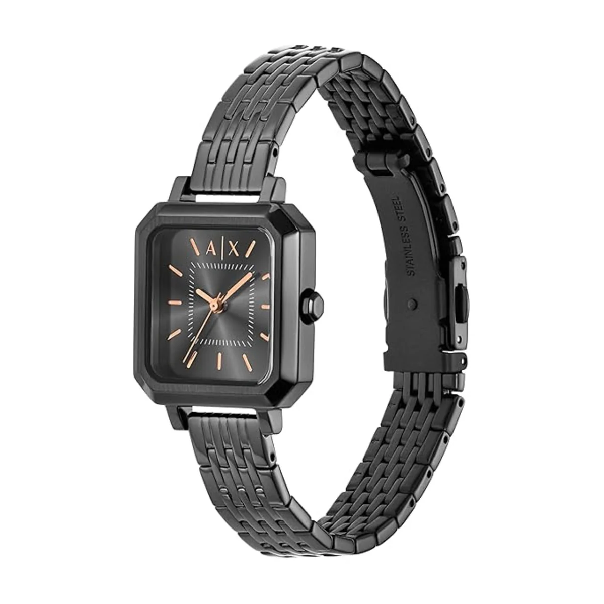 Armani Exchange Leila Black Rectangular Dial Analog Women Watch AX5732 - Image 4