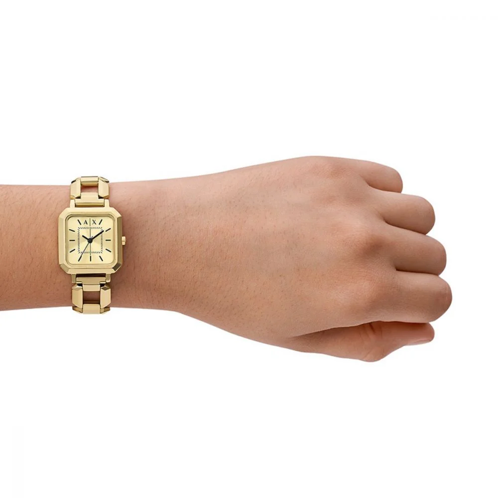 Armani Exchange Leila Quartz Gold Dial Analog Women's Watch AX5721 - Image 3