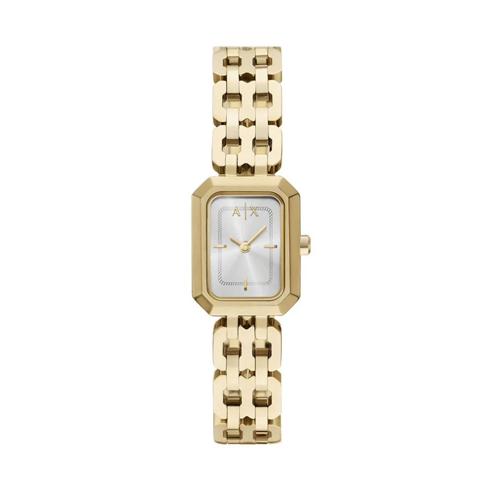 Armani Exchange Silver Dial Rectangular Analog Women Watch AX5811