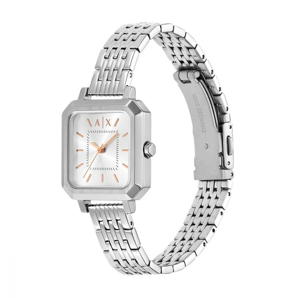 Armani Exchange Silver Rectangular Dial Analog Women Watch AX5724 - Image 2