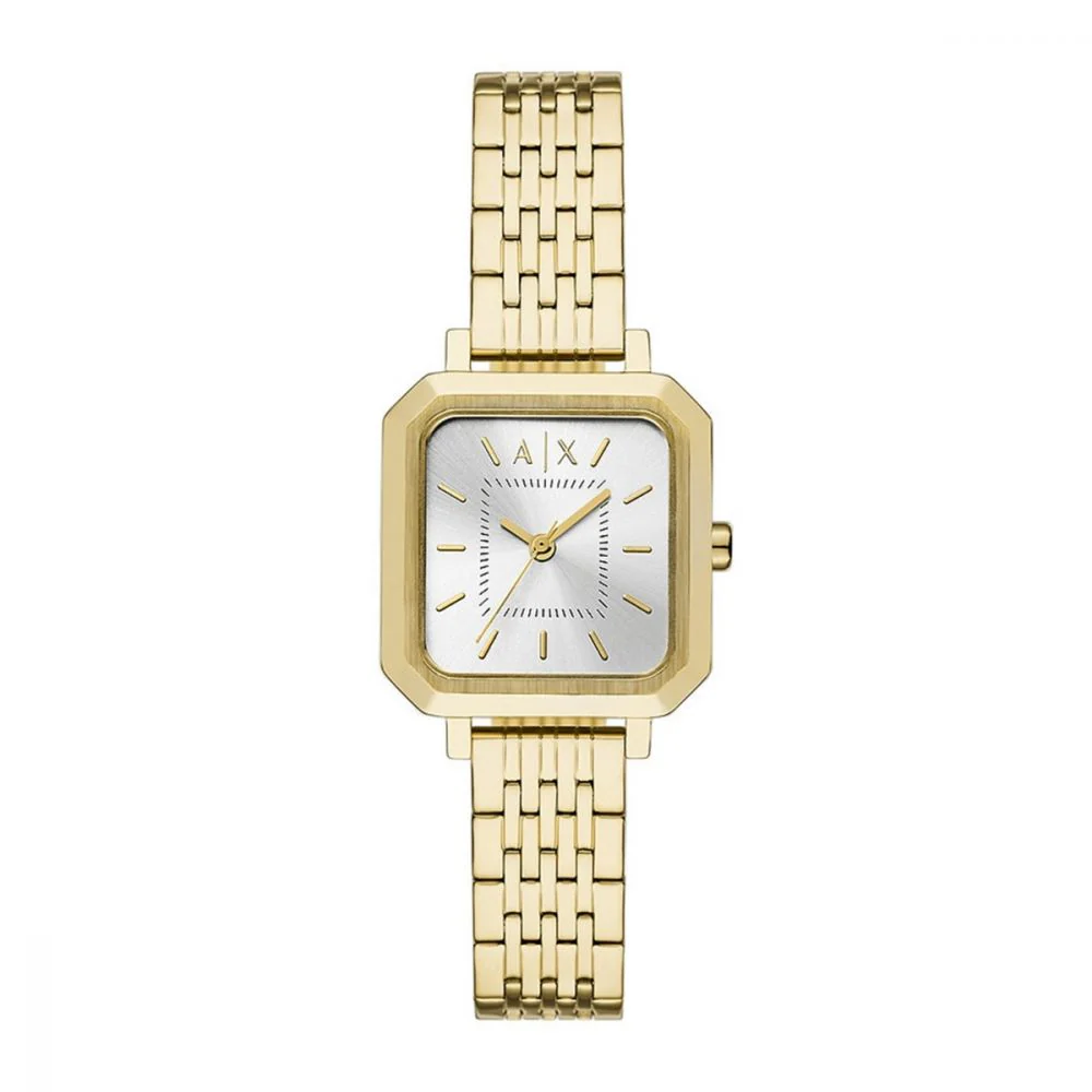Armani Exchange Silver Rectangular Dial Analog Women Watch AX5725