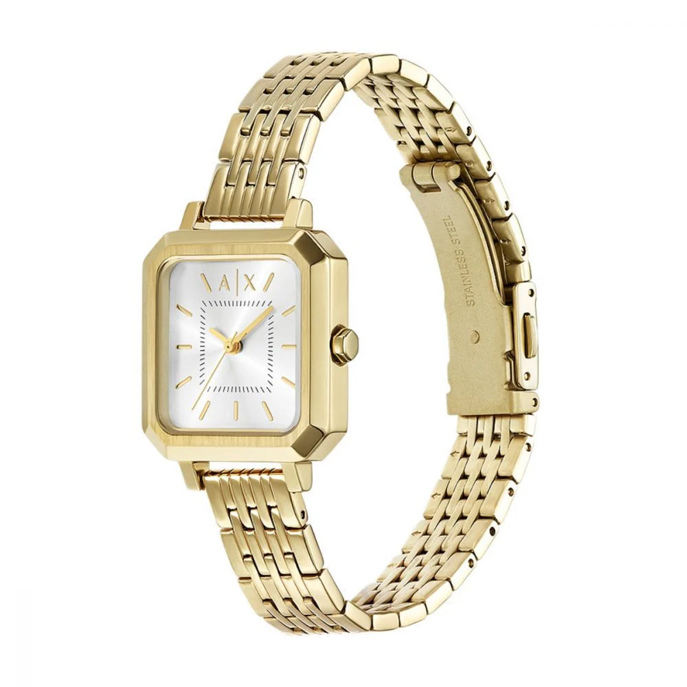 Armani Exchange Silver Rectangular Dial Analog Women Watch AX5725 - Image 2