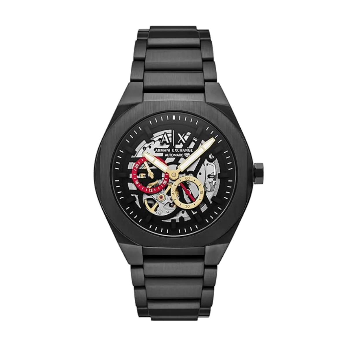 Armani Exchange Sync Black Dial Analog Automatic Watch For Men AX4196