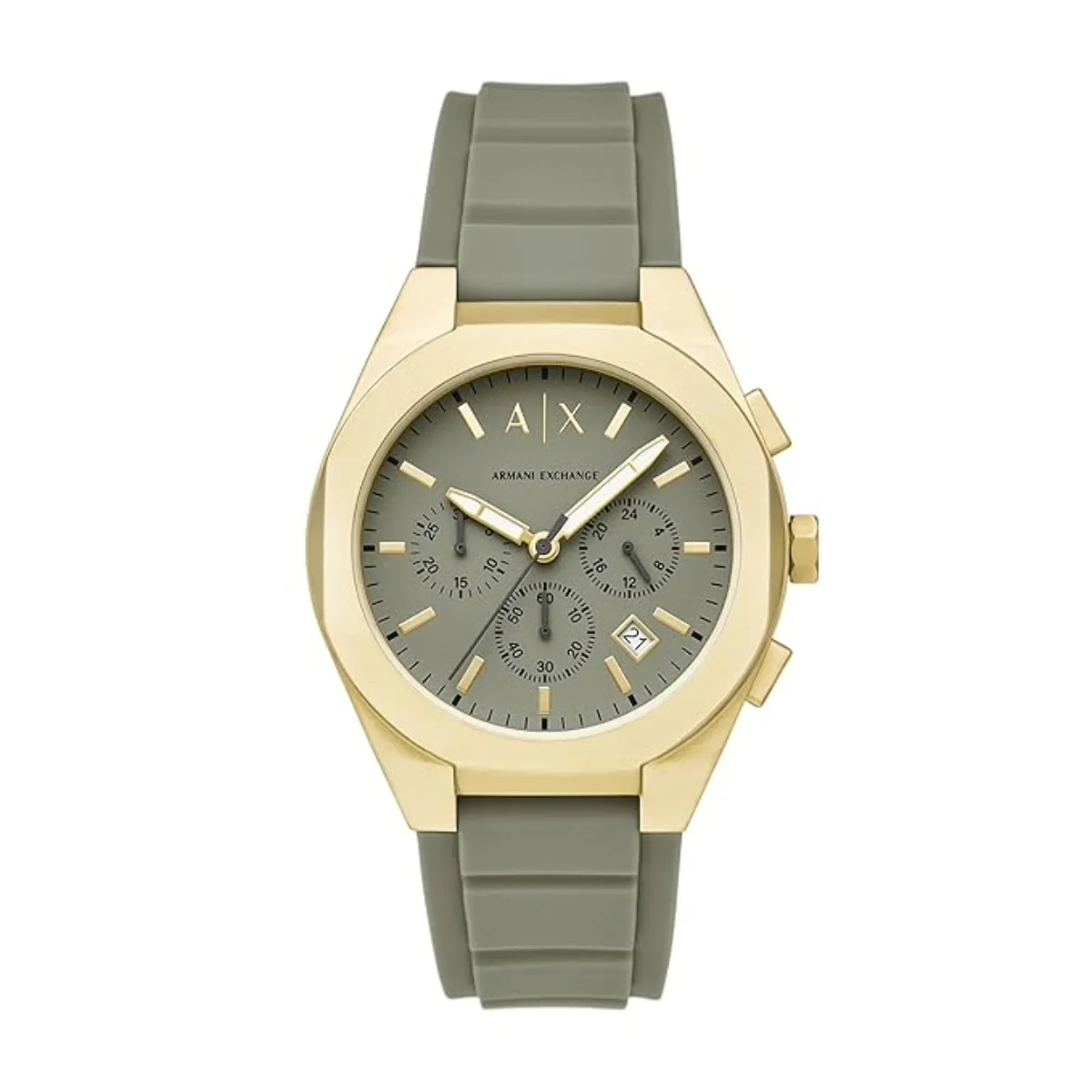 Armani Exchange Sync Quartz Olive Dial Chronograph Men's Watch AX4197