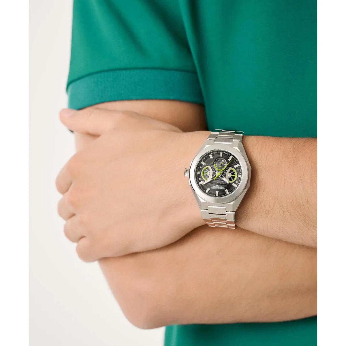 Aston Martin Black Octogonal Dial Multifunction Men's Watch MTRI1F505 - Image 2