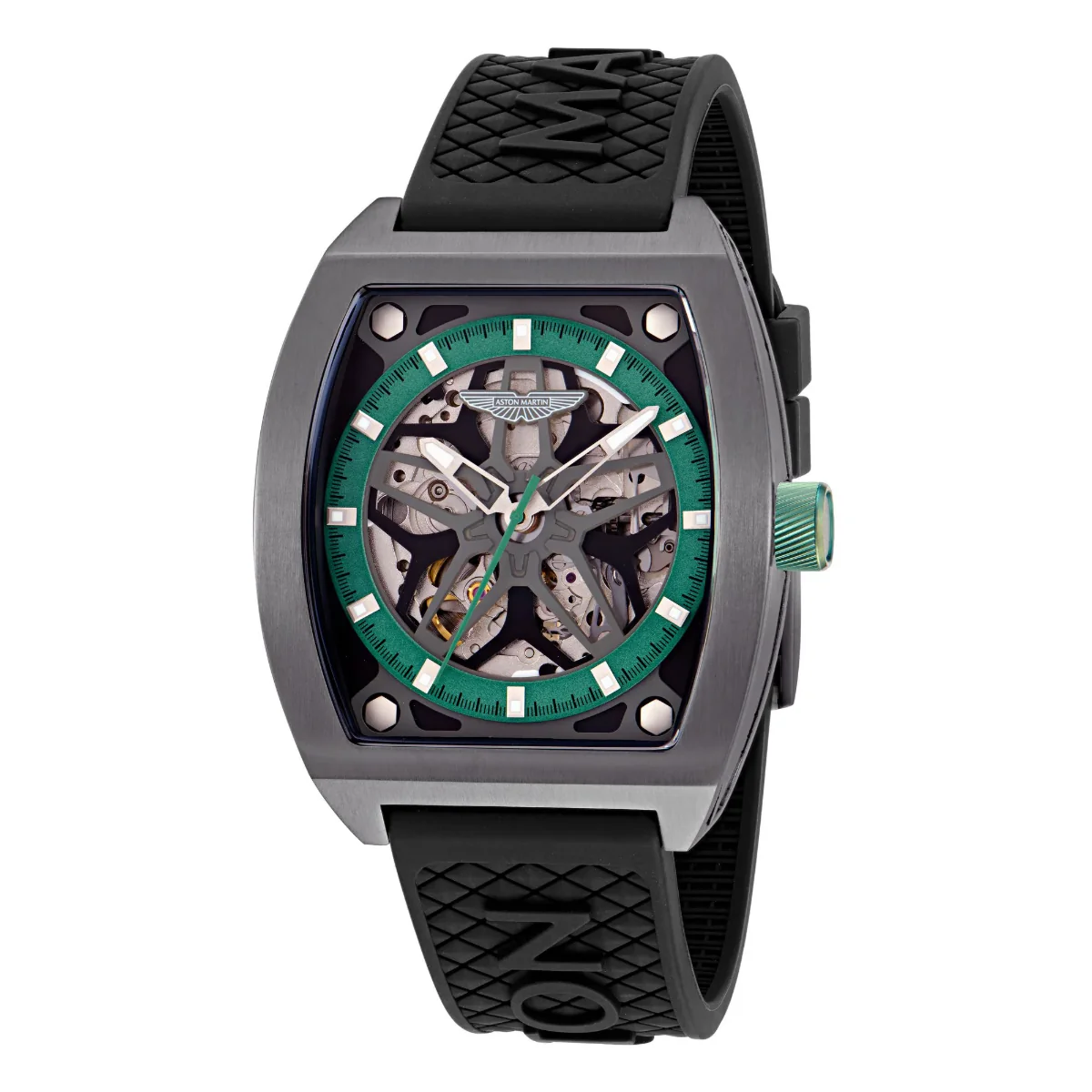 Aston Martin Gray Tonneau Dial Mechanical Automatic Men's Watch MTRT1F5023E - Image 5