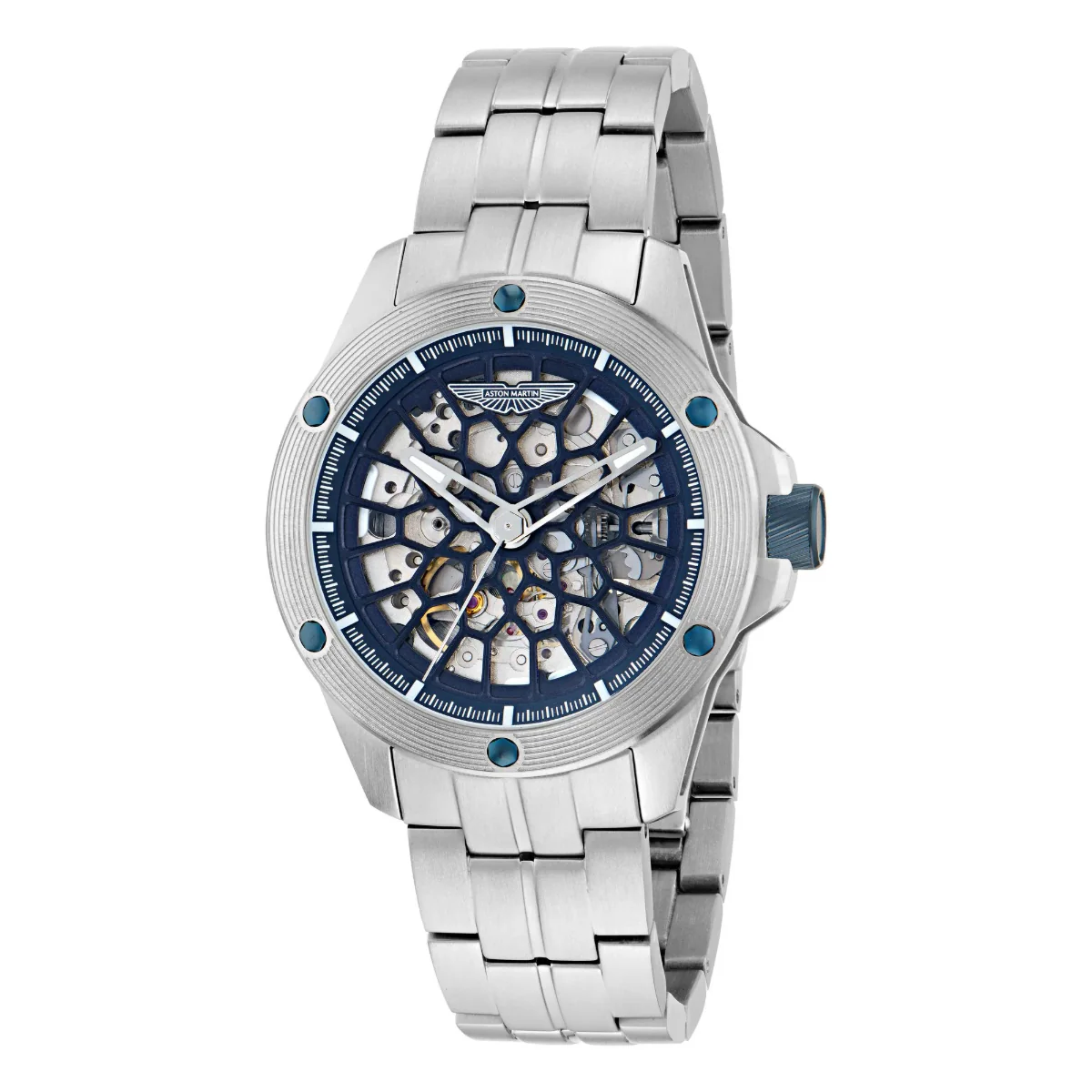 Aston Martin Silver Dial Mechanical Automatic Men's Watch MTRR1F5043E - Image 5