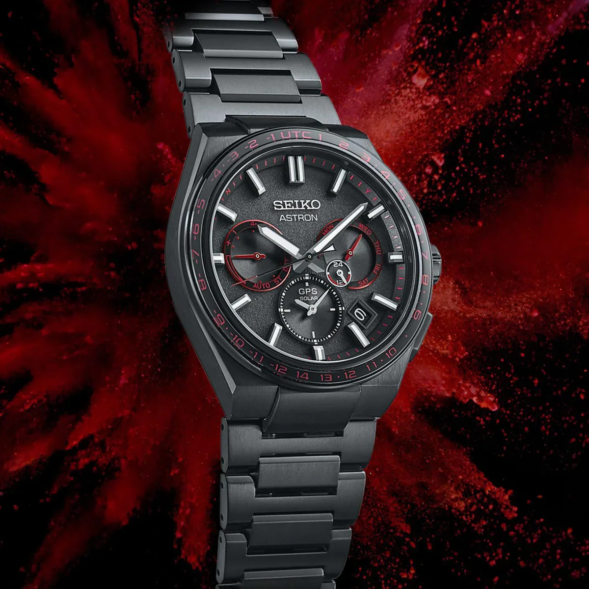 Astron ‘Redshift’ GPS Solar 5X Titanium Limited Edition - SSH137J1 - Image 4