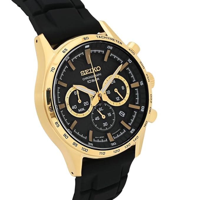Automatic Chronograph Black Dial Watch for Men - SSB446P1 - Image 2