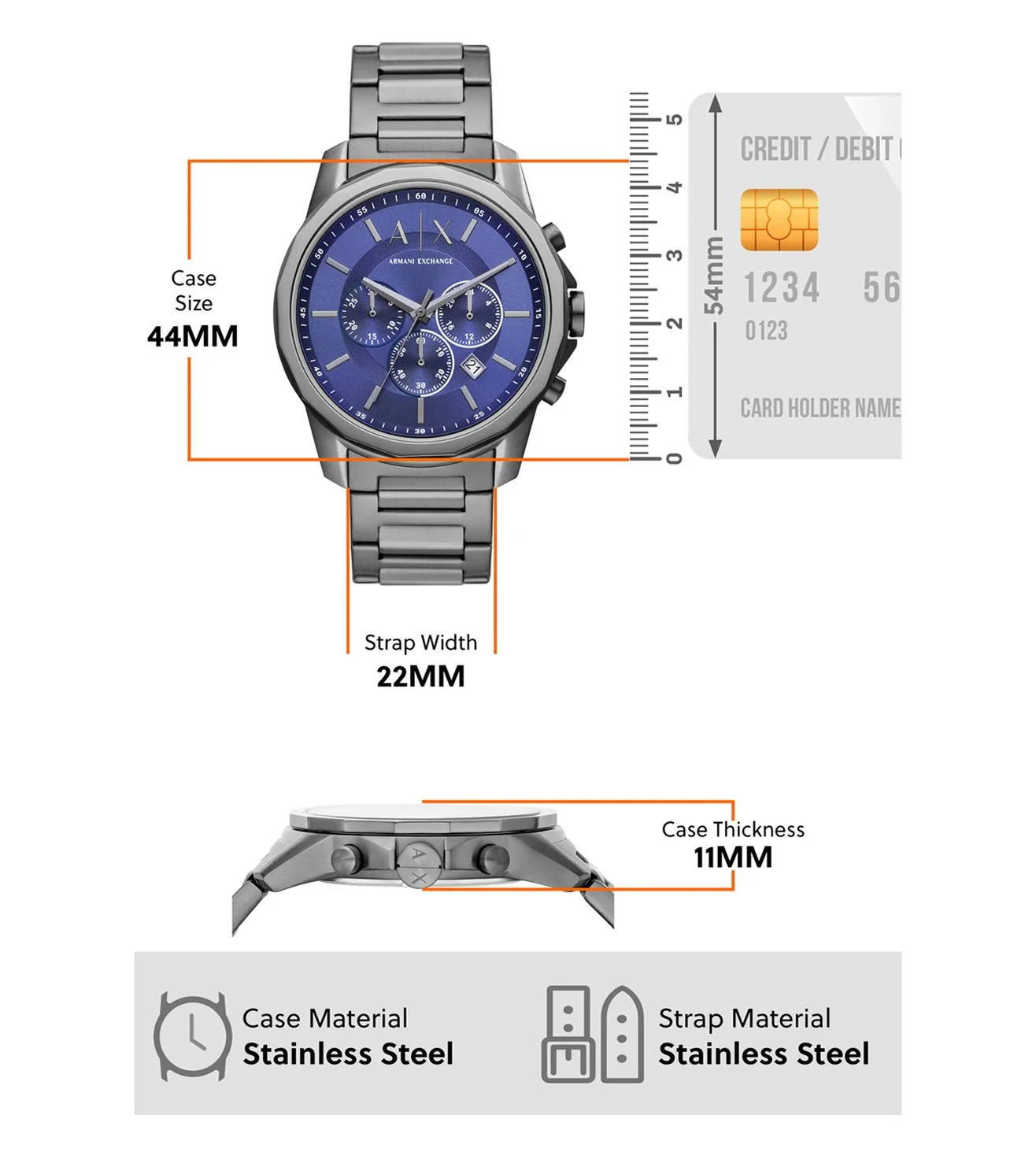 AX1731 | ARMANI EXCHANGE Chronograph Analog Watch for Men - Image 7