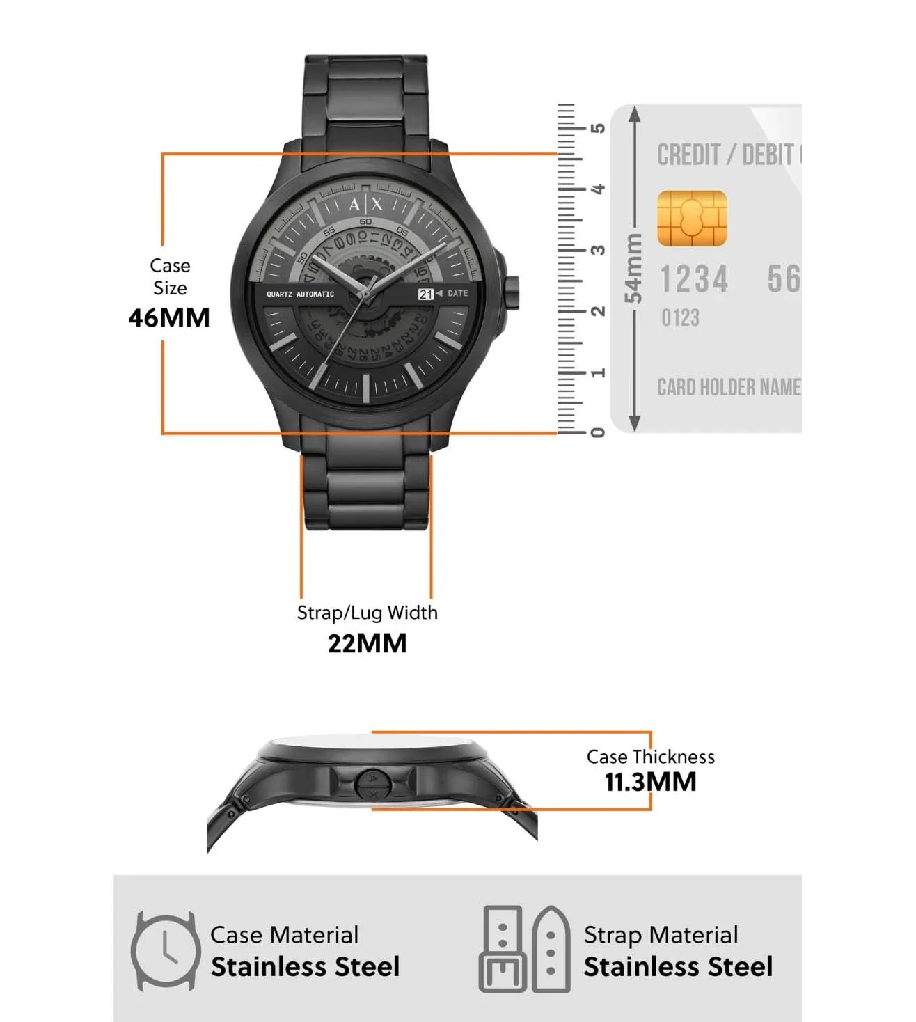 AX2444 | ARMANI EXCHANGE Automatic Watch for Men - Image 5