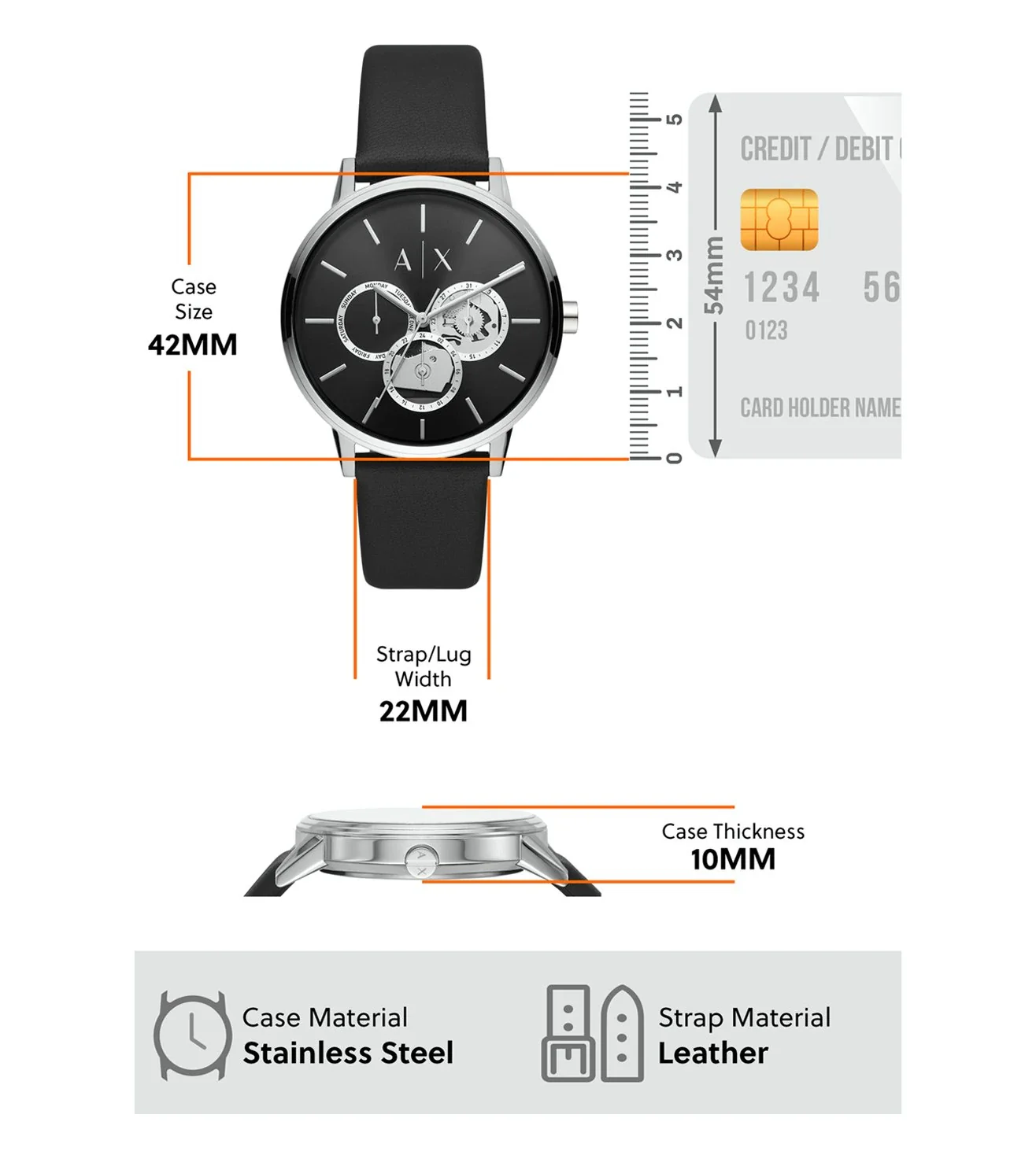 AX2745 | ARMANI EXCHANGE Multifunction Analog Watch for Men - Image 7