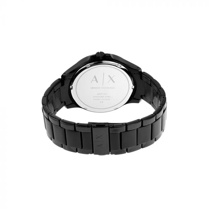AX7101 | ARMANI EXCHANGE Hampton Black Dial Watch With Bracelet for Men - Gift Set - Image 2