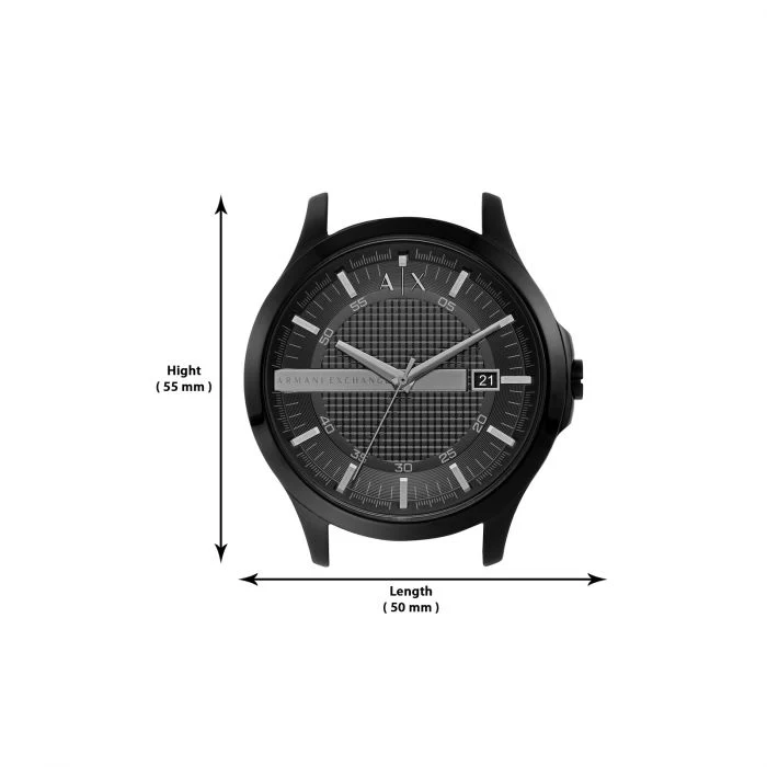 AX7101 | ARMANI EXCHANGE Hampton Black Dial Watch With Bracelet for Men - Gift Set - Image 7
