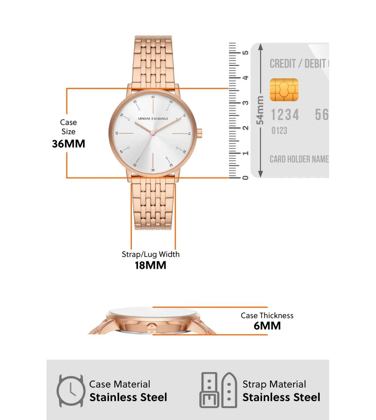 AX7145SET | ARMANI EXCHANGE Watch for Women With Necklace - Image 5