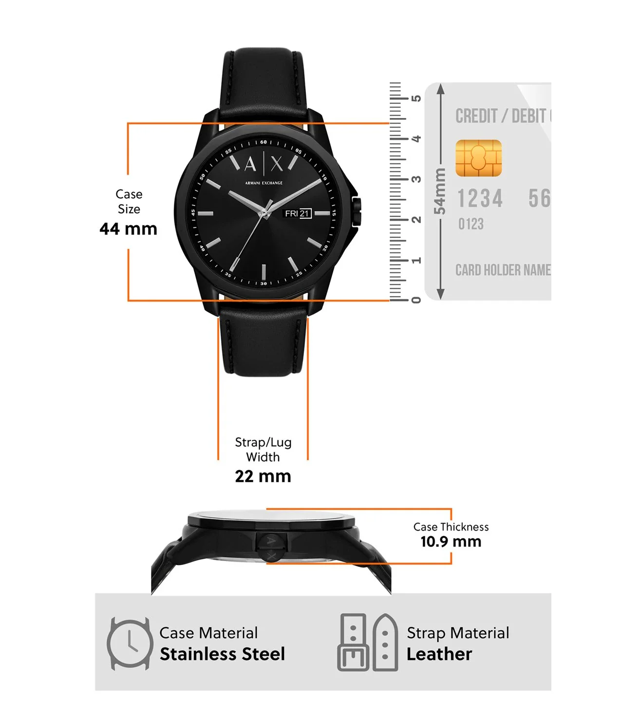 AX7147SET | ARMANI EXCHANGE Watch for Men With Bracelet - Image 8