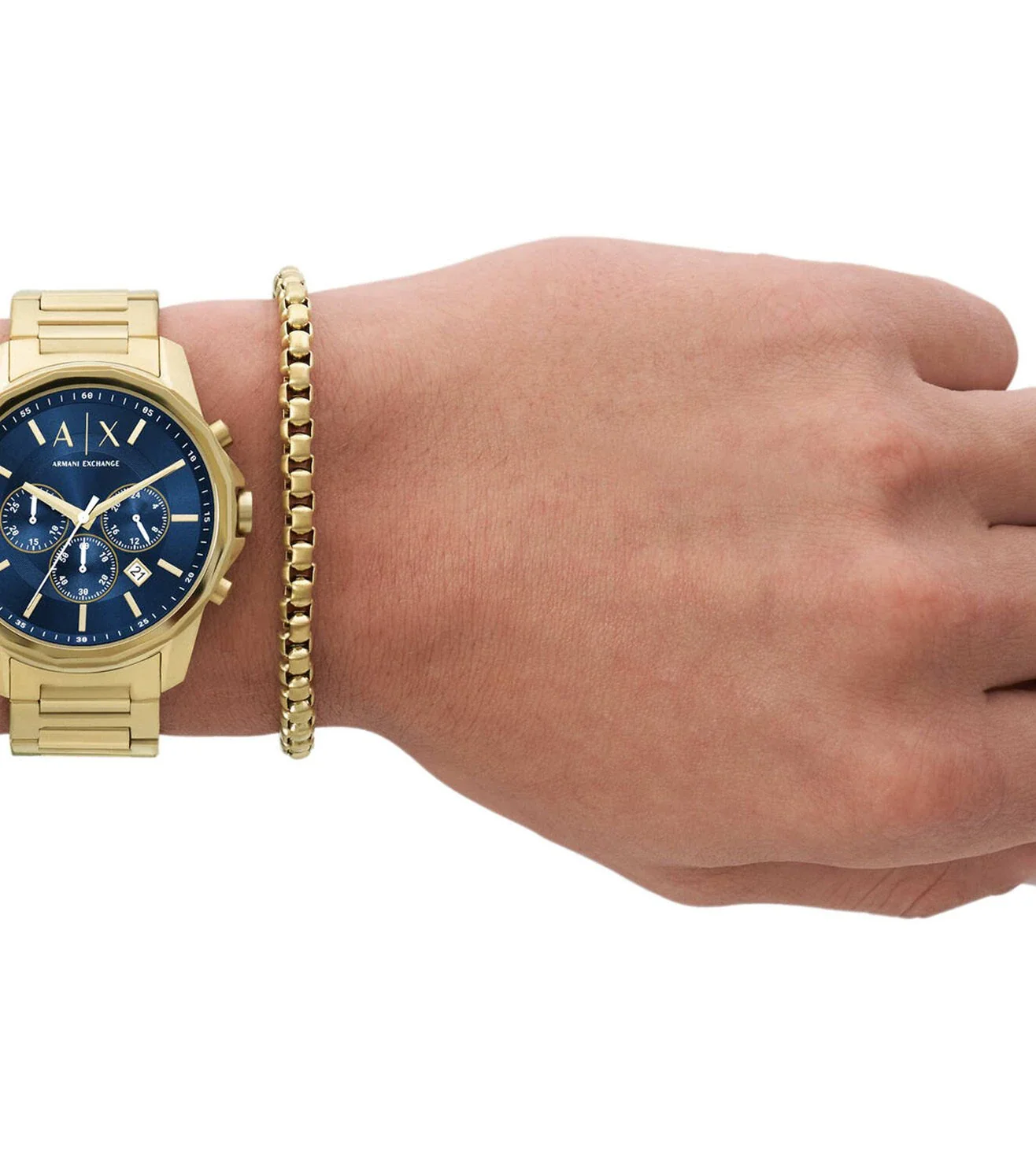 AX7151SET | ARMANI EXCHANGE Banks Chronograph Watch for Men With Bracelet - Image 5