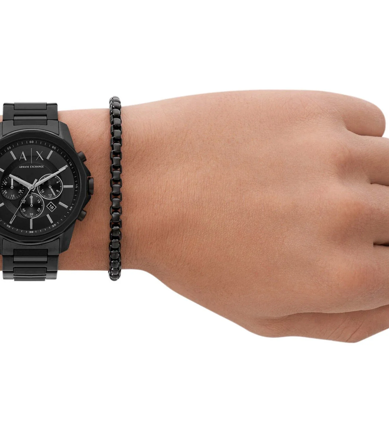 AX7153ST | ARMANI EXCHANGE Banks Chronograph Watch for Men With Bracelet - Image 5