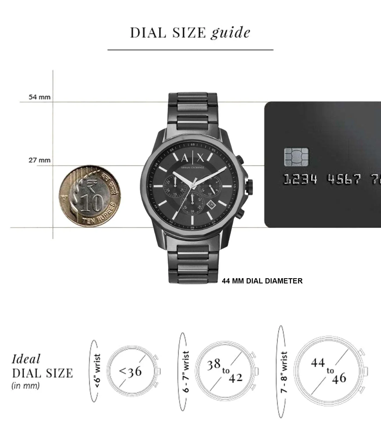 AX7153ST | ARMANI EXCHANGE Banks Chronograph Watch for Men With Bracelet - Image 7