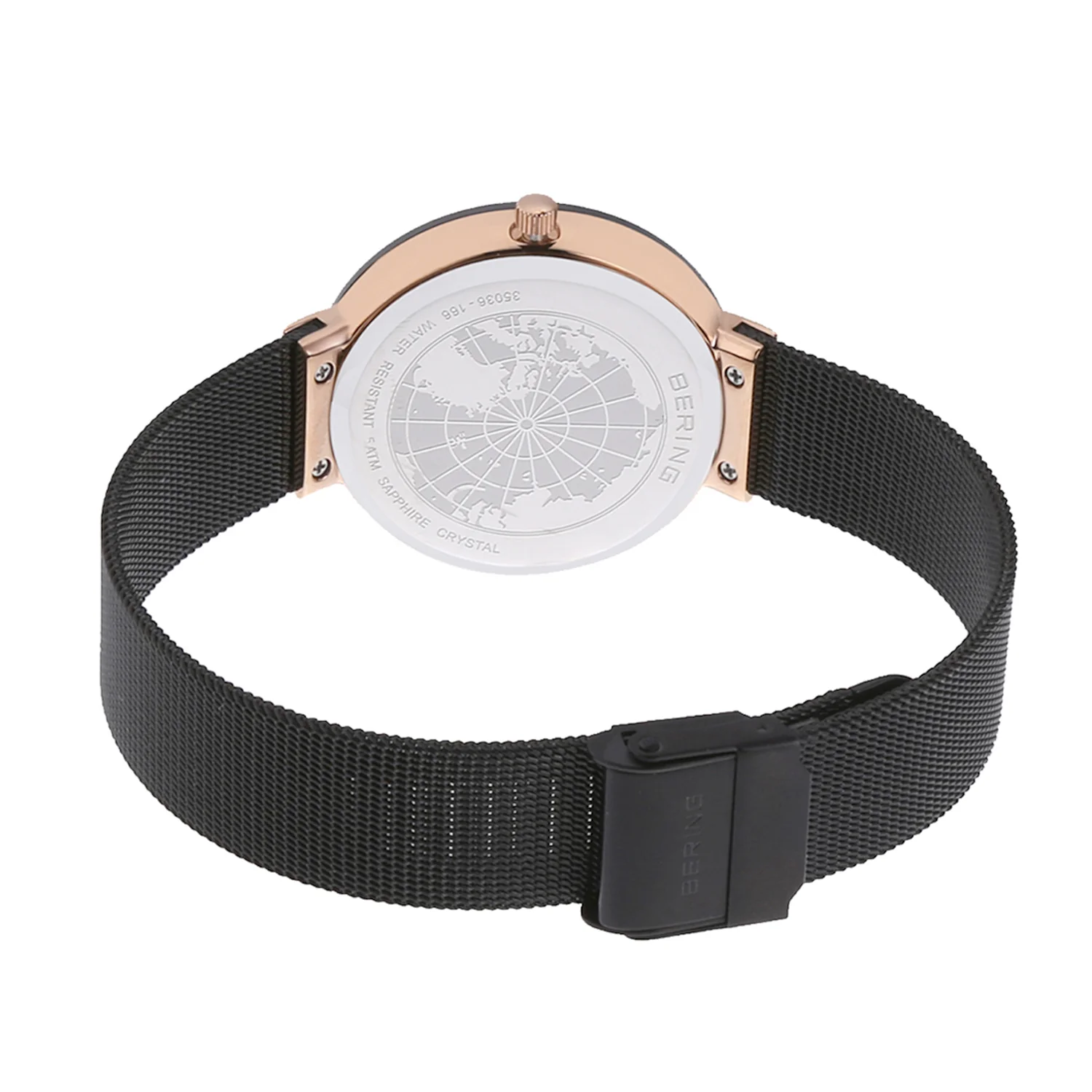 Bering Ceramic Black Dial Analog Multi-Function Women's Watch 35036-166 - Image 5