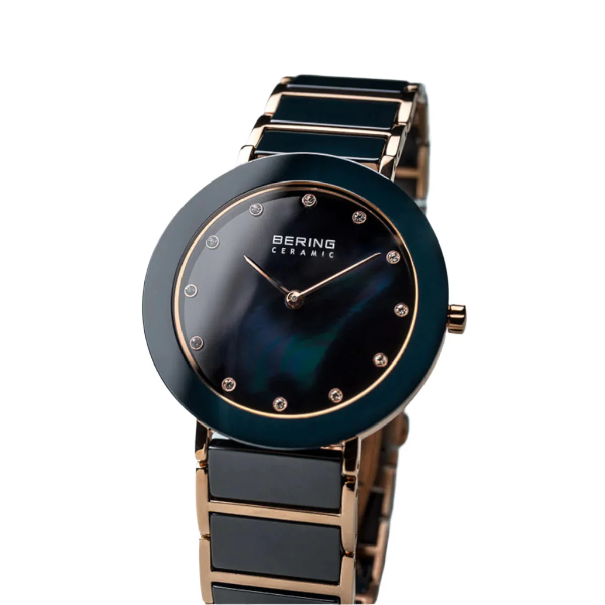 Bering Ceramic Blue Dial Analog Watch For Women 11435-767 - Image 3