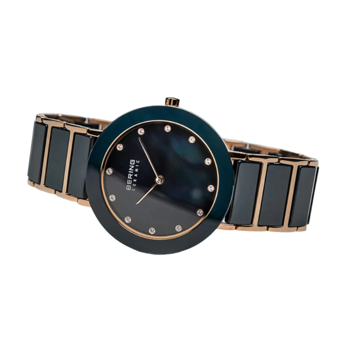 Bering Ceramic Blue Dial Analog Watch For Women 11435-767 - Image 4