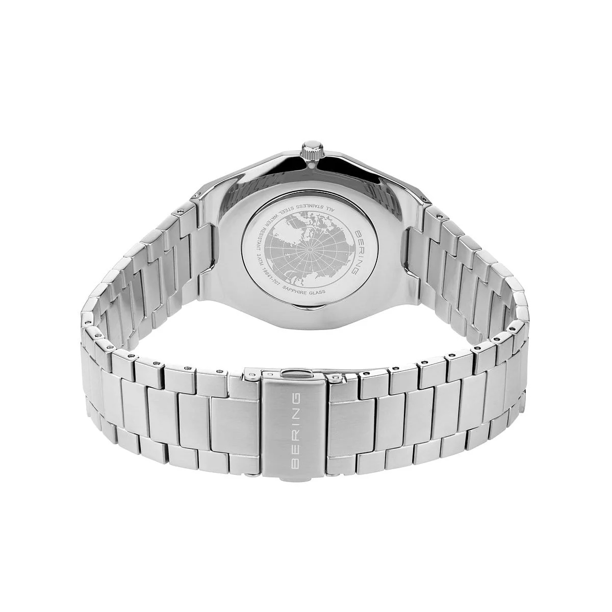 Bering Classic Blue Dial Analog Stainless Steel Watch For Men 19641-707 - Image 4