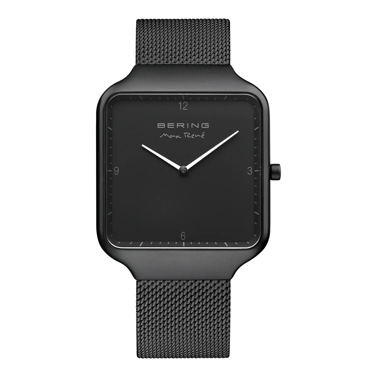 Bering Max Rene Square Black Dial Analog Men Watch 15836-123