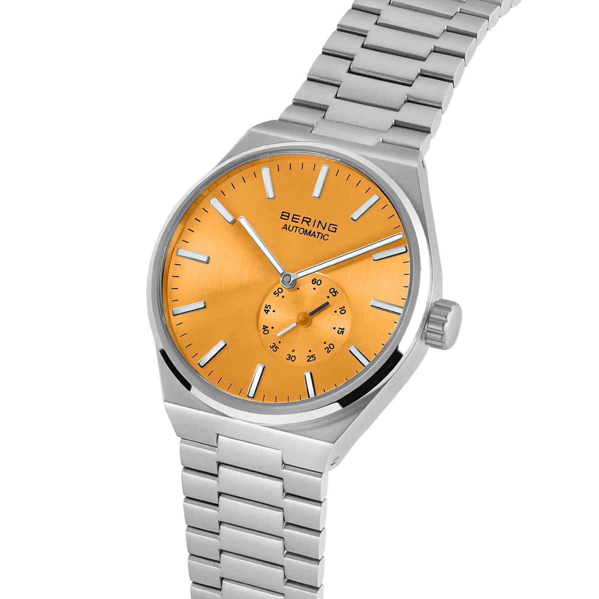 Bering Orange Dial Automatic Analog Watch For Men 19441-701 - Image 2