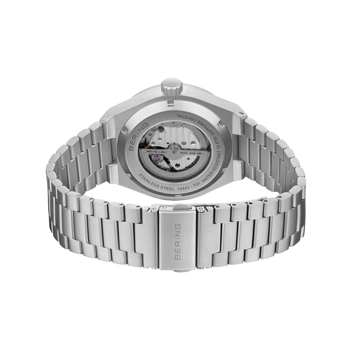 Bering Orange Dial Automatic Analog Watch For Men 19441-701 - Image 3