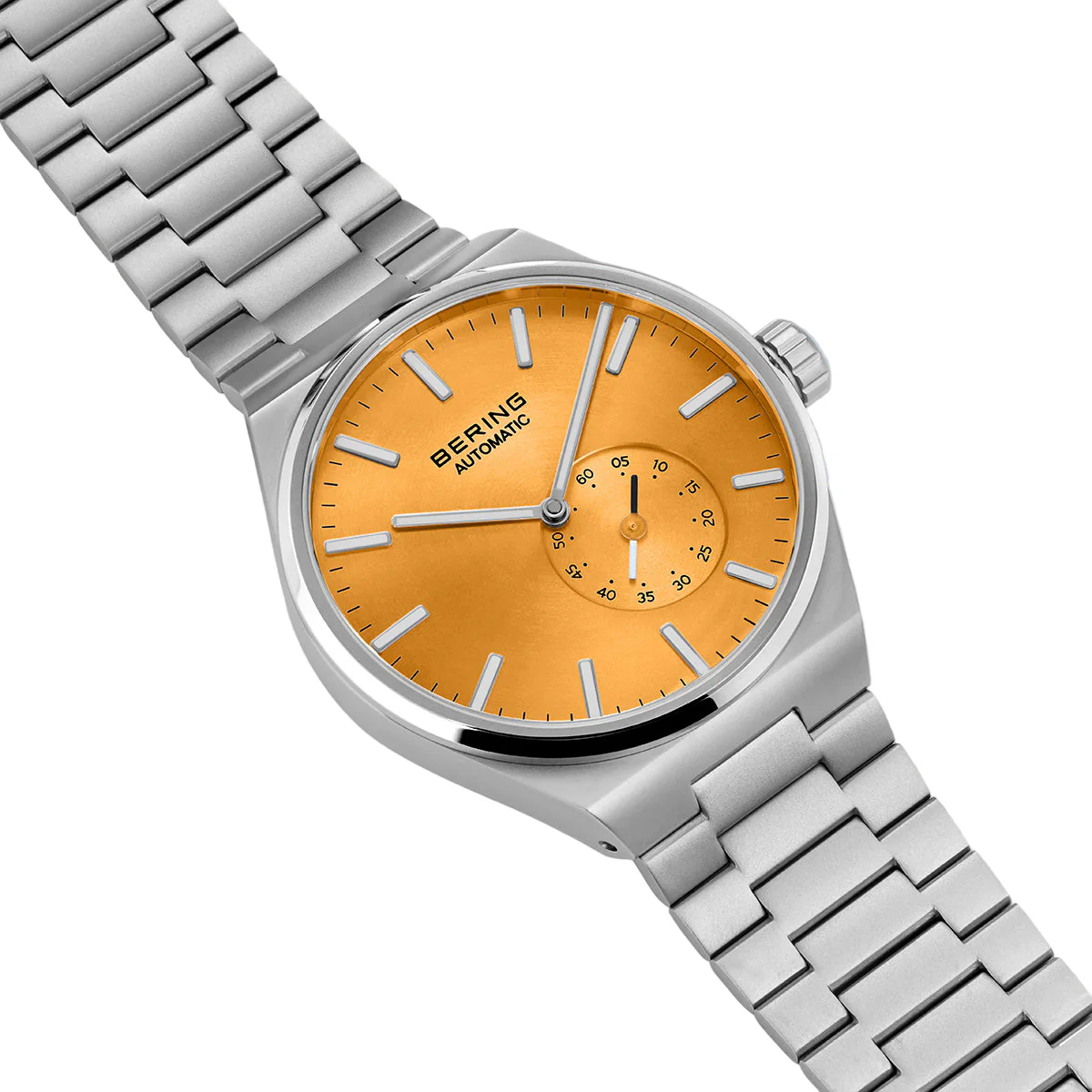 Bering Orange Dial Automatic Analog Watch For Men 19441-701 - Image 4
