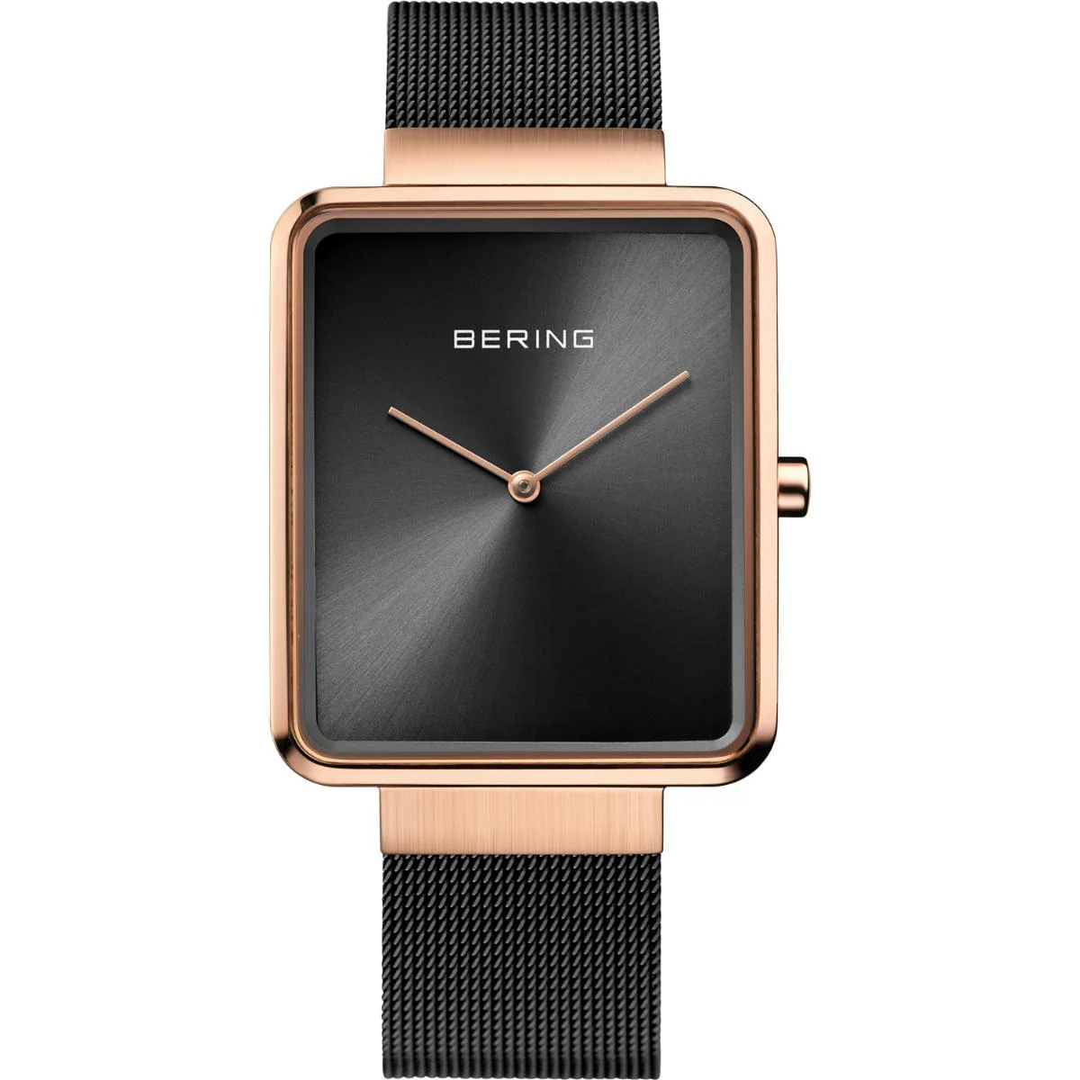 Bering Quartz Black Dial Analog Stainless Steel Men's Watch 14533-166