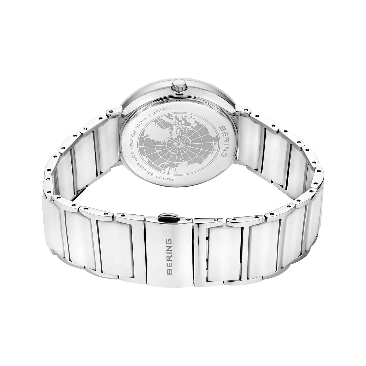 Bering Quartz Ceramic White Dial Analog Watch For Women 11435-753 - Image 4