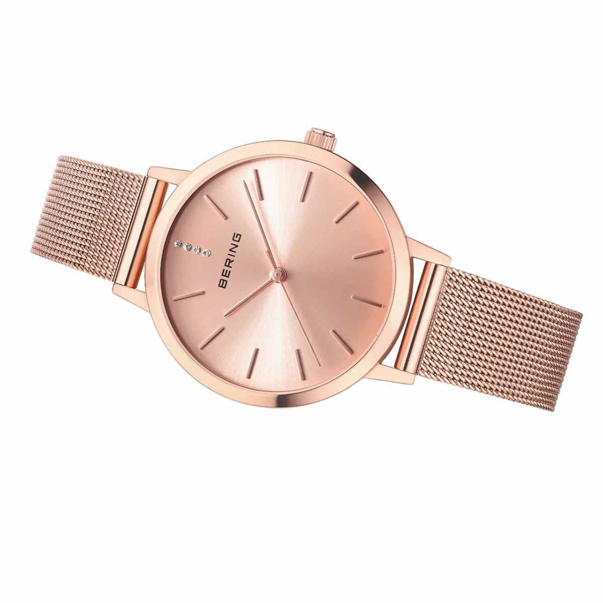 Bering Rose Gold Dial Analog Watch With Bracelet For Women 13434-366 - Image 3