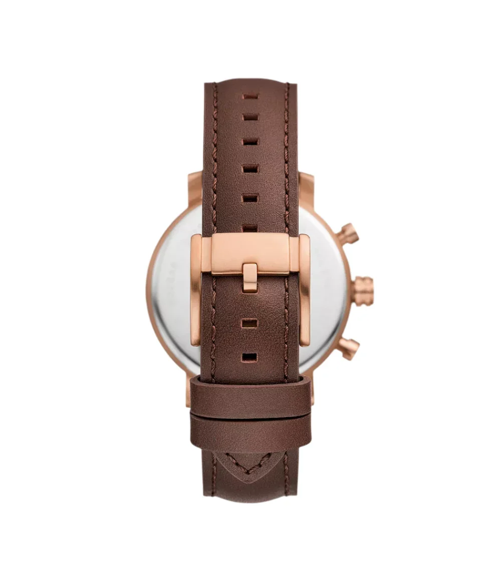 BQ2877 Fossil | Rhett Multifunction Brown Leather Watch (Men) - Image 2