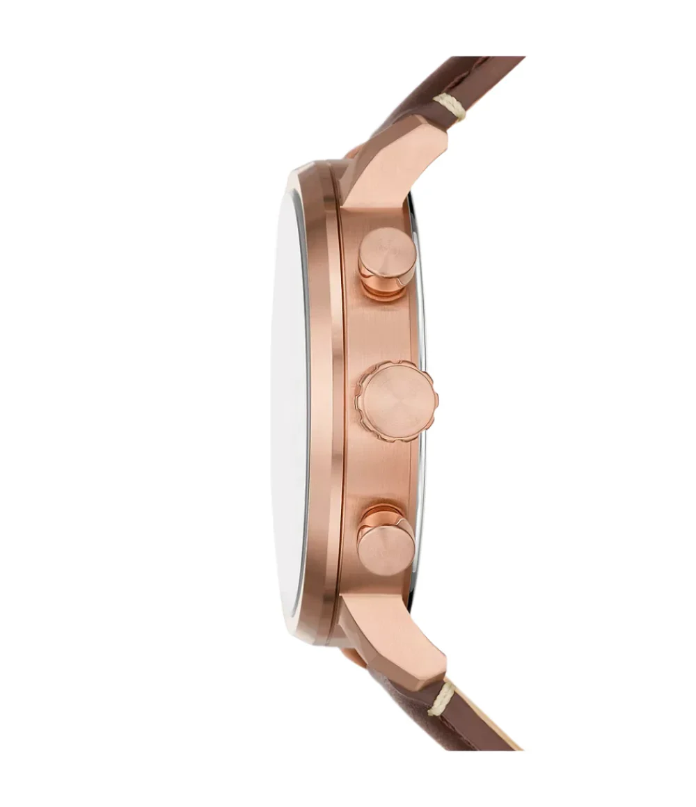 BQ2877 Fossil | Rhett Multifunction Brown Leather Watch (Men) - Image 3