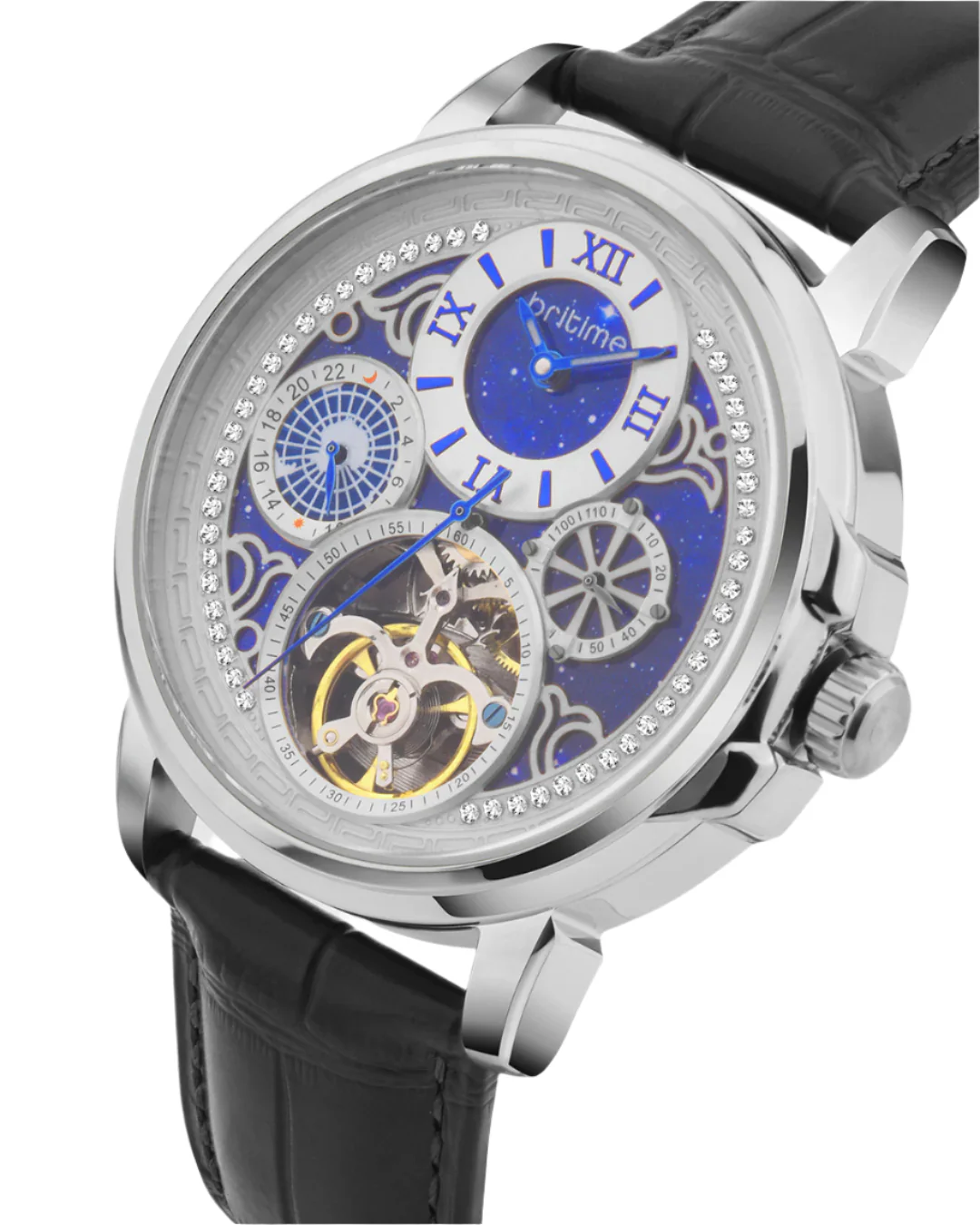 Britime Aquatica Blue Dial Multifunction Automatic  Men's Watch - 274-L10506 - Image 2