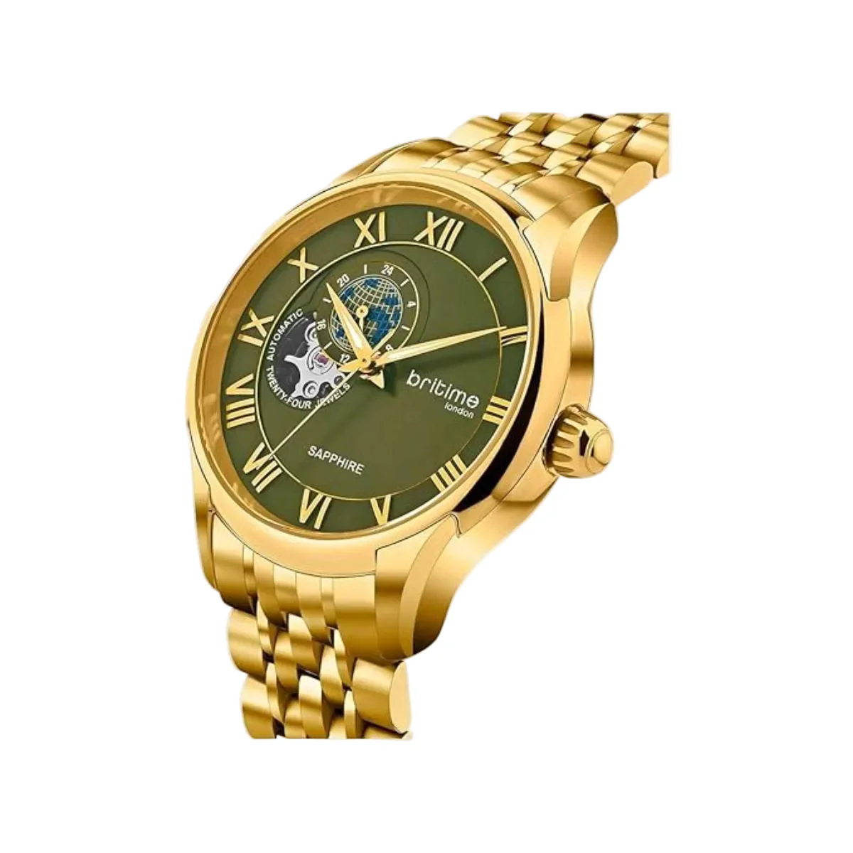 Britime Automatic Green Dial Analog Men's Watch 318-M21402 - Image 2