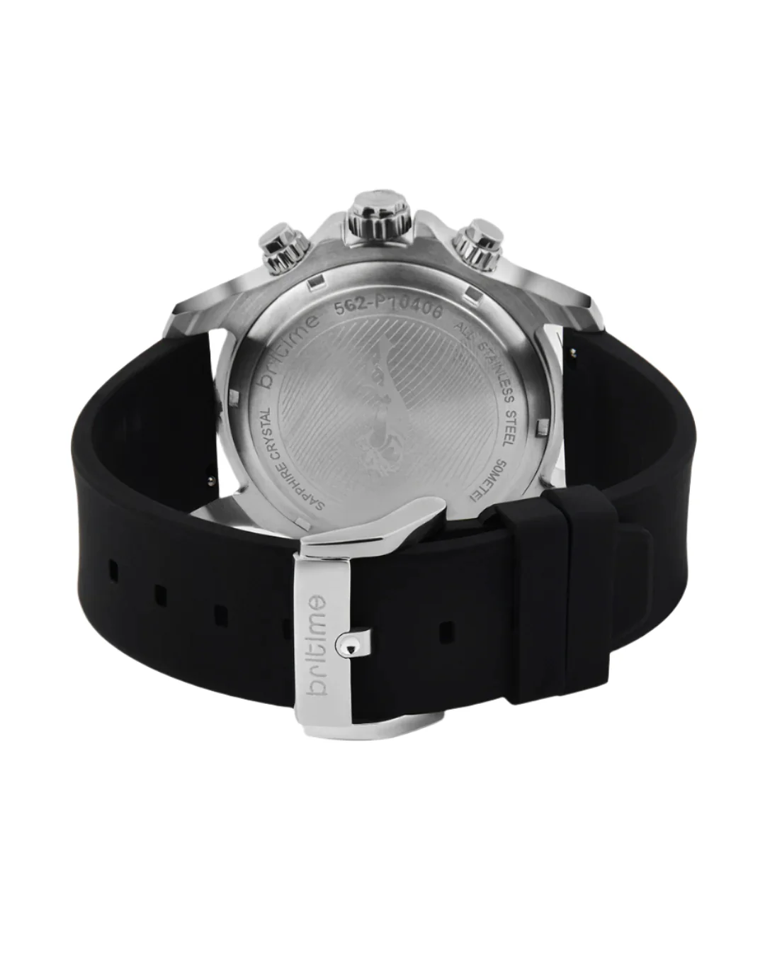 Britime Equinox Men Automatic Black Dial Multi-Function Leather Watch 562-P10406 - Image 4
