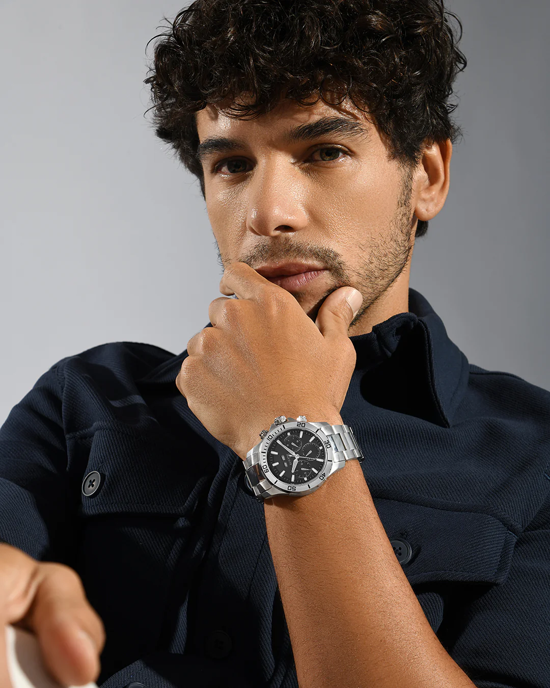 Britime Equinox Men Automatic Black Dial Multi-Function Stainless steel Watch 562-M10401 - Image 6