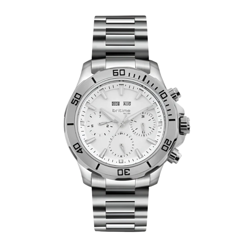 Britime Equinox Men Automatic Silver Dial Multi-Function Stainless steel Watch 562-M10301
