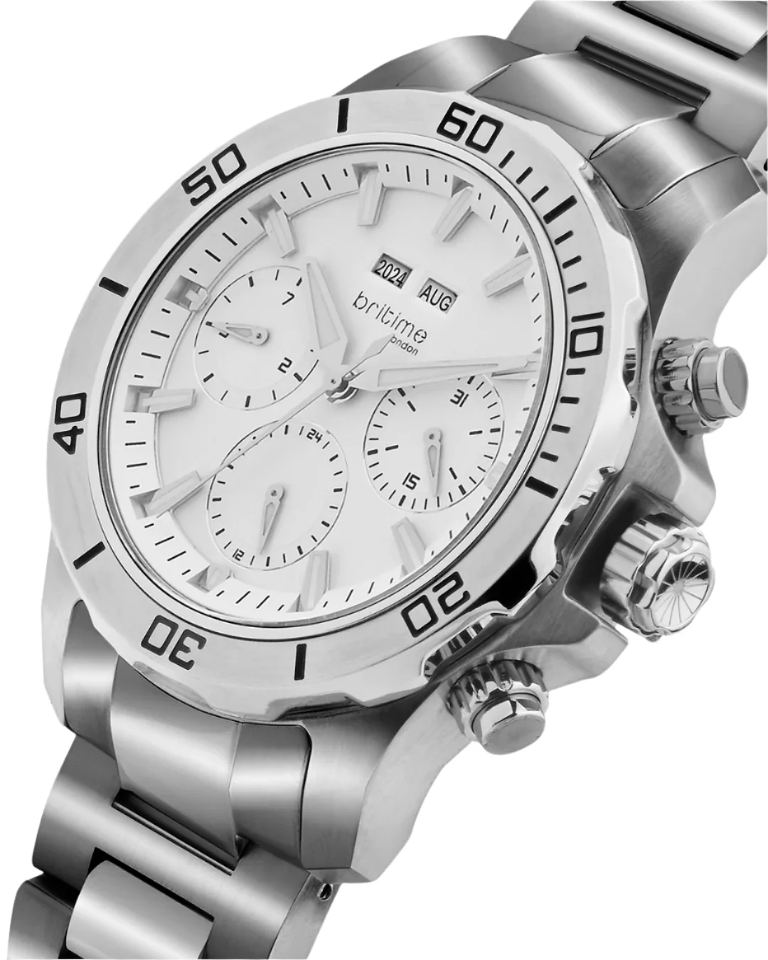 Britime Equinox Men Automatic Silver Dial Multi-Function Stainless steel Watch 562-M10301 - Image 2