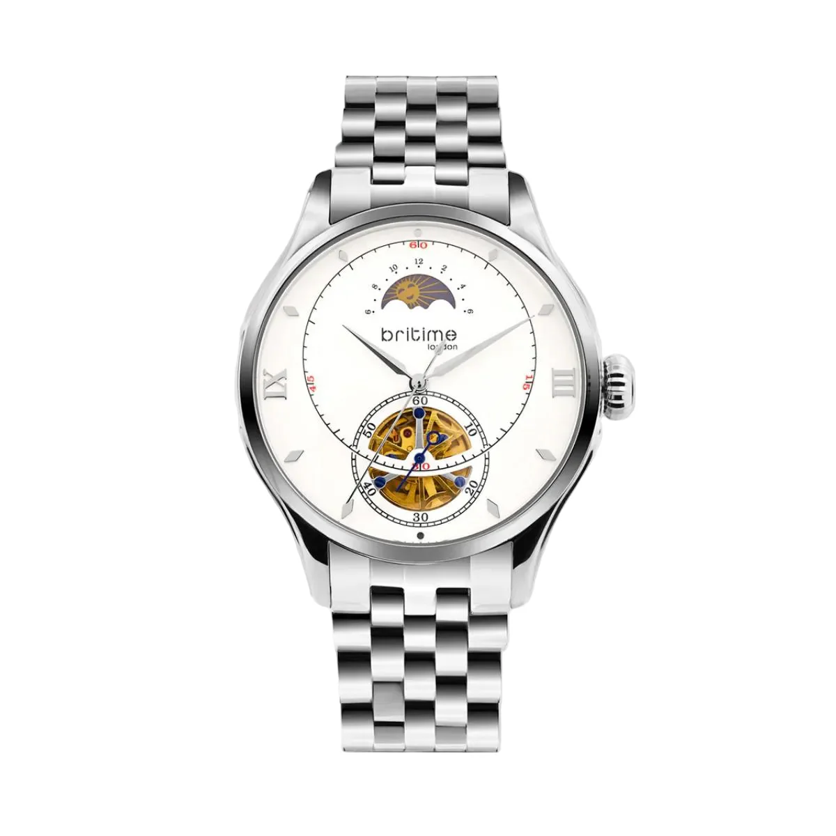 Britime Horizon Silver Dial Analog Automatic Men's Watch 479-M10201