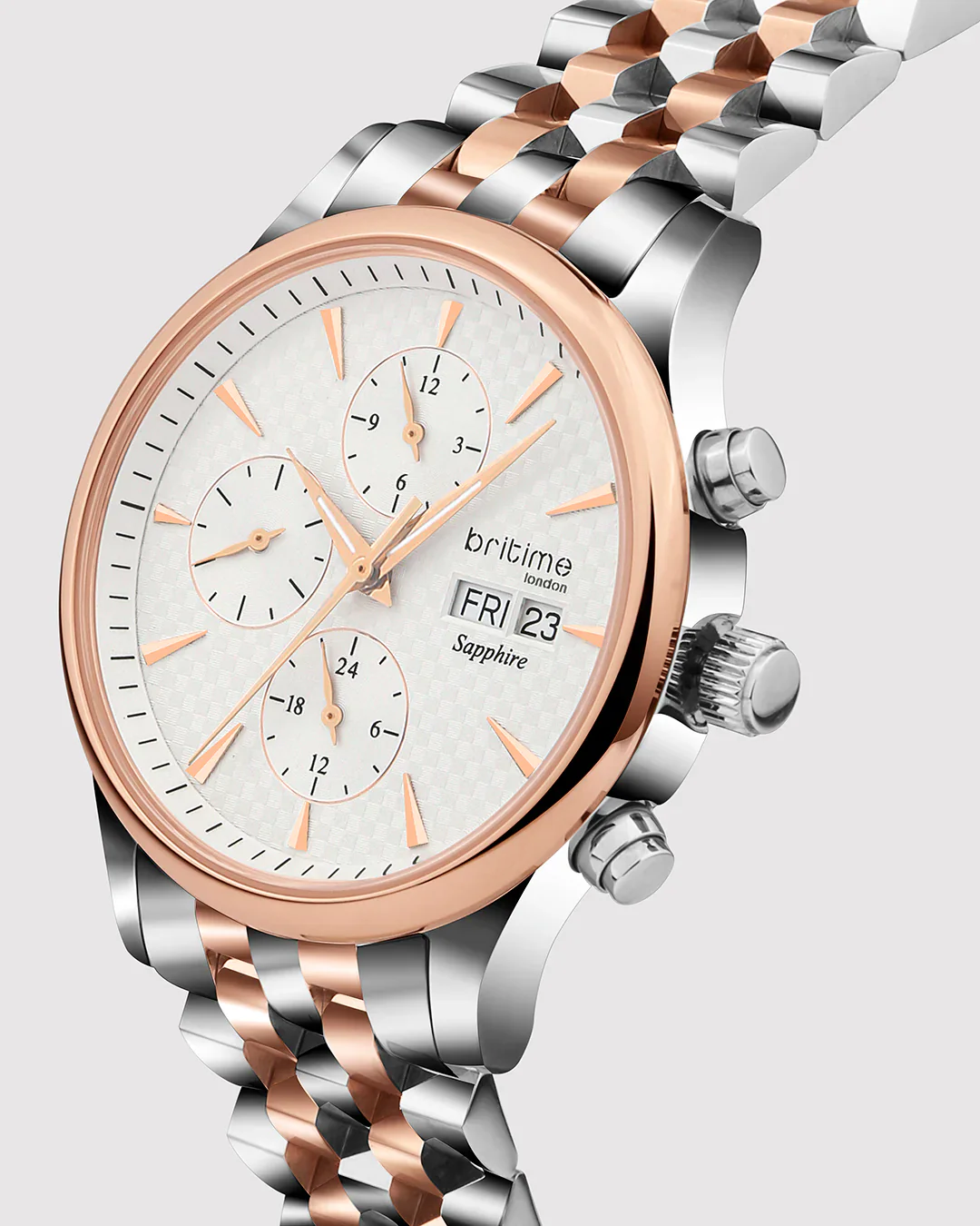 Britime Magna Automatic Silver Dial Multifunction Men Watch 928-M30305 - Image 2