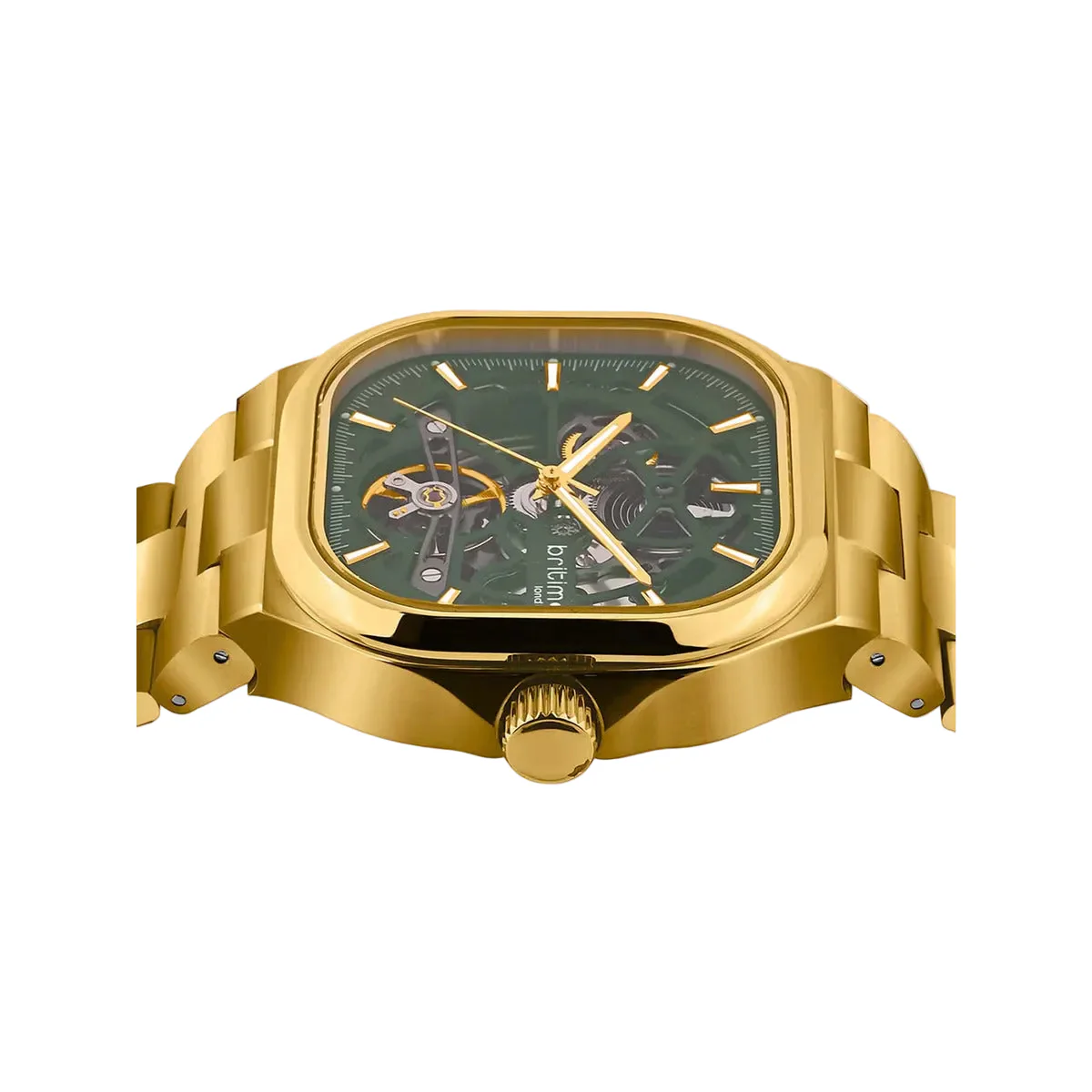 Britime Monarch Automatic Green Dial Men's Watch 969-M21402 - Image 4